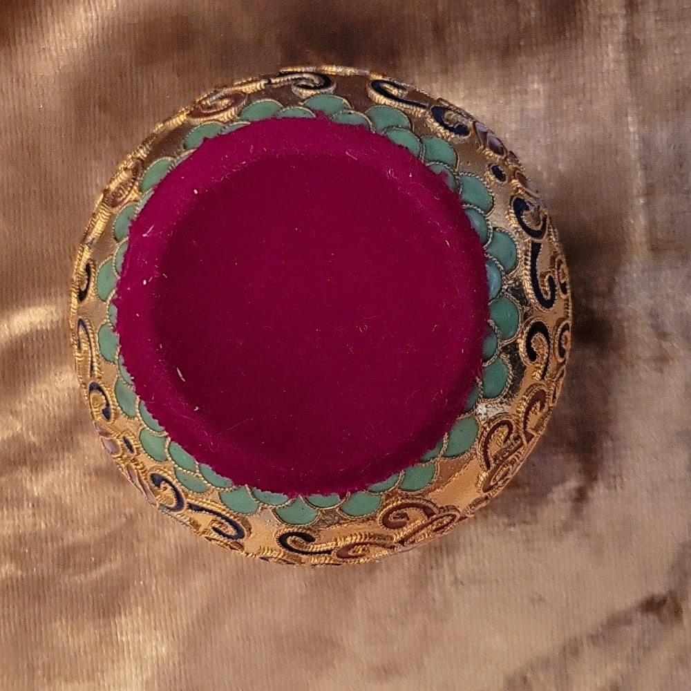 Vintage Lilian Vernon Cloisonne Paperweight - Picture 3 of 8
